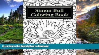 FAVORIT BOOK Simon Bull Coloring Book: Fifty floral sketches based on the artist s most loved