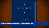 Free [PDF] Download  Cases and Materials on Civil Procedure (Loose-Leaf version) READ ONLINE