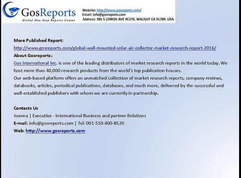 Global Flat-Plate Solar Air Collector Industry 2016 Market Research Report