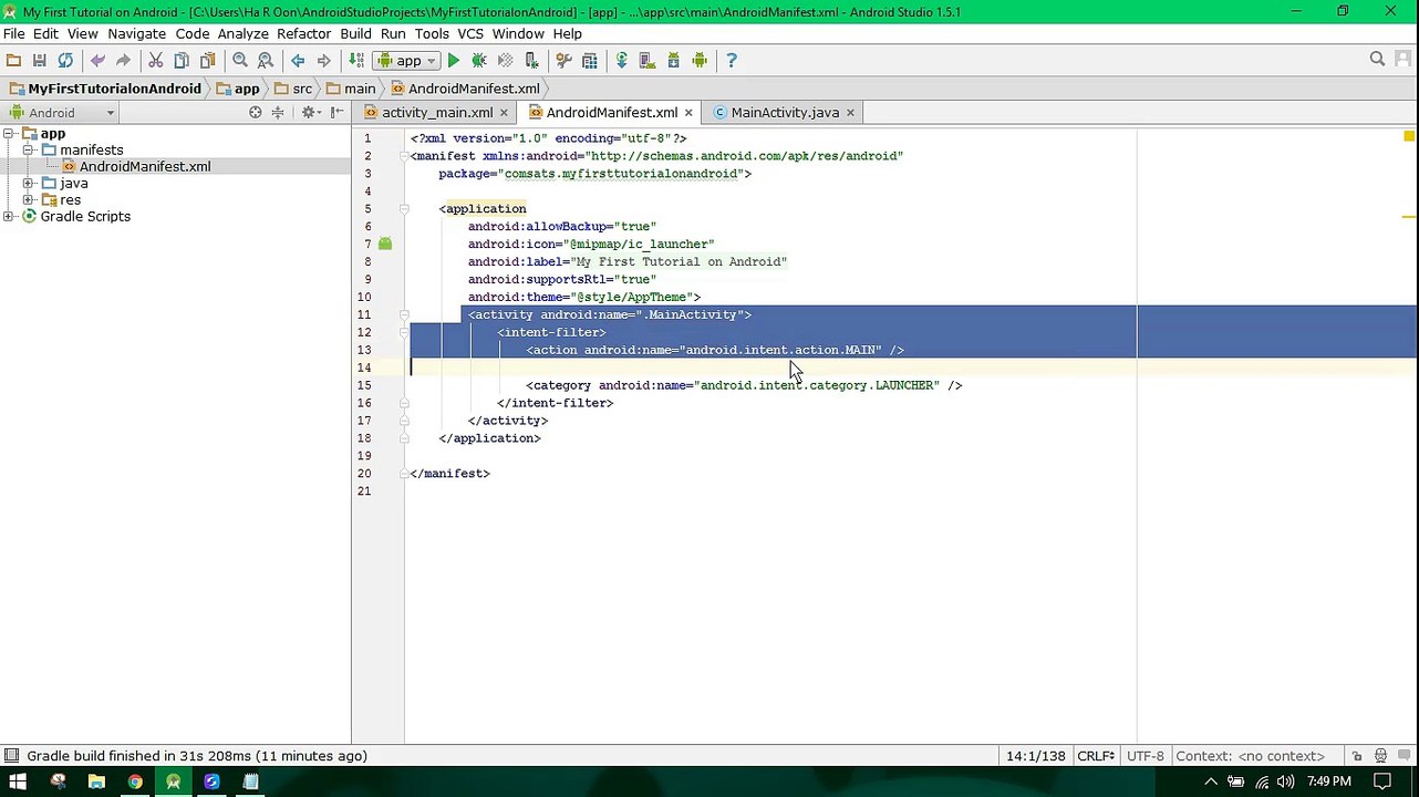 Learn Android in 21 Days Tutorial Day 1 (Basics)