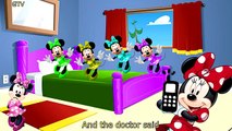 Five Little Minnie Mouse Jumping on the Bed | 5 Little Monkeys Jumping on the bed Nursery Rhymes