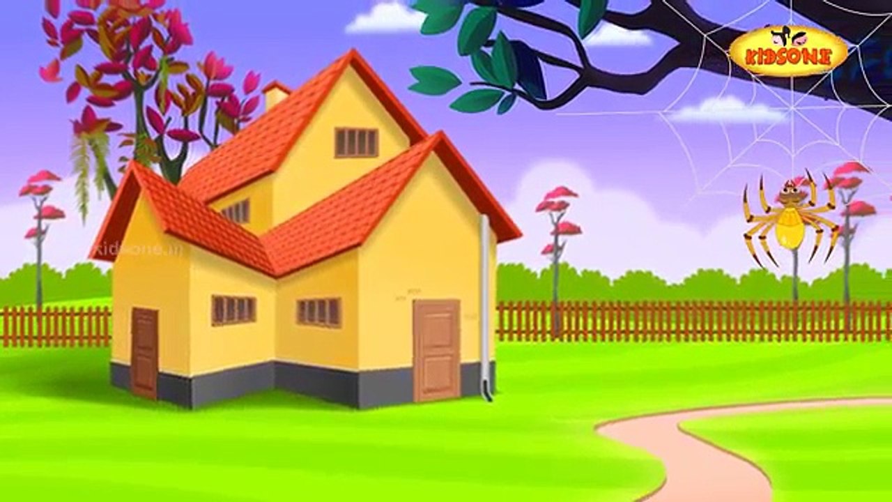 Incy Wincy Spider | English 2D Nursery Rhymes for Children | Kidsone