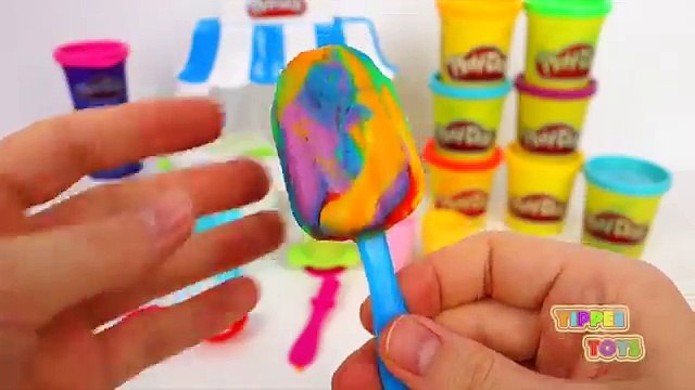 Play Doh Rainbow Ice Cream Cone Popsicle Sundae Yummy Playdough Food