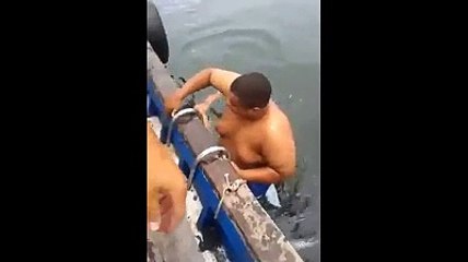 Fat man falling in pool very funny desi video