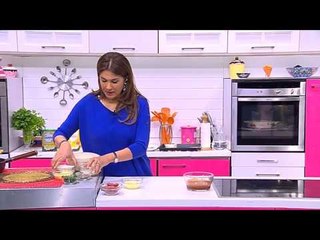 قوارب الكوسة بالبشاميل - بيتزا الاجبان بحشوة سوسيس علي الاطراف  | زعفران وفانيلا حلقة كاملة