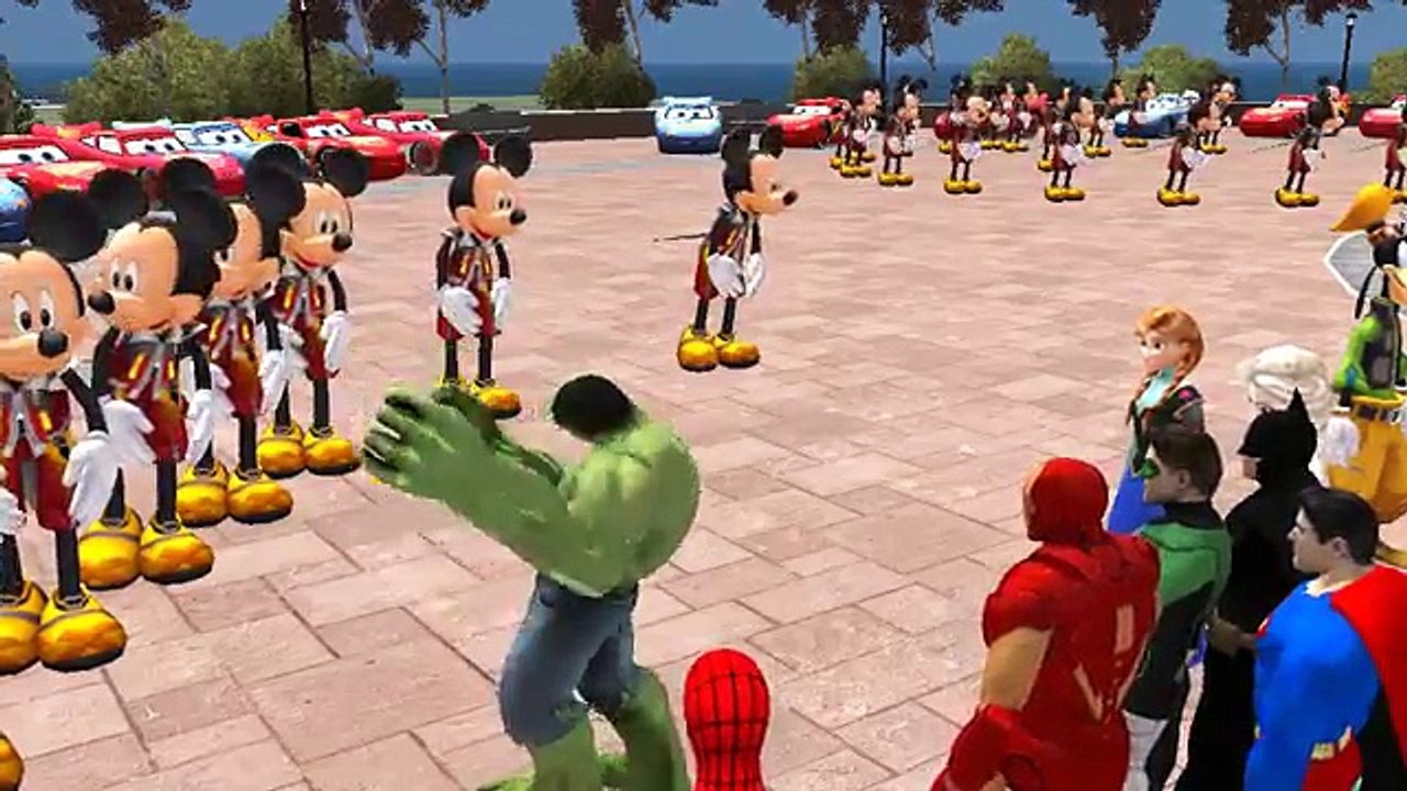 ★ Hulk Smash Cars ★ Frozen Anna and Elsa ★ Spider-Man Lightning McQueen Pixar Cars & Nursery Rhymes