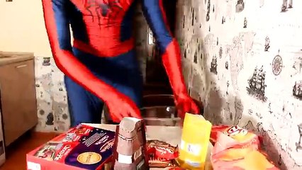 Fat Spiderman Prank Movie Frozen Elsa Hulk Superhero in Real Life Movies