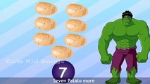Hulkk Cartoon Rhymes For Kids | 3D Animation One Potato Two Potato Rhymes| Best Animation Rhyme