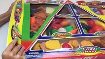 Food Pyramid Set Cooking Play Set Microwave Oven Toy Food Videos Play Dod Food