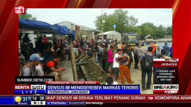 Breaking News: 2 Terduga Teroris di Purwakarta Tewas Tertembak