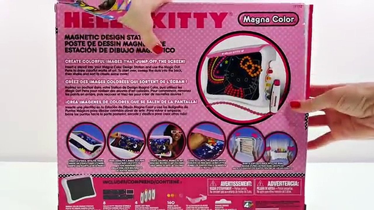 Hello Kitty Magna Color Art Design Board 3D Glasses - 4 Magic Pens Sanrio Magnetic HelloKitty