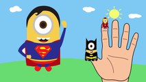Minions SuperHeroes Finger Family Iron Man Batman Superman Hulk Minions Nursery Rhymes