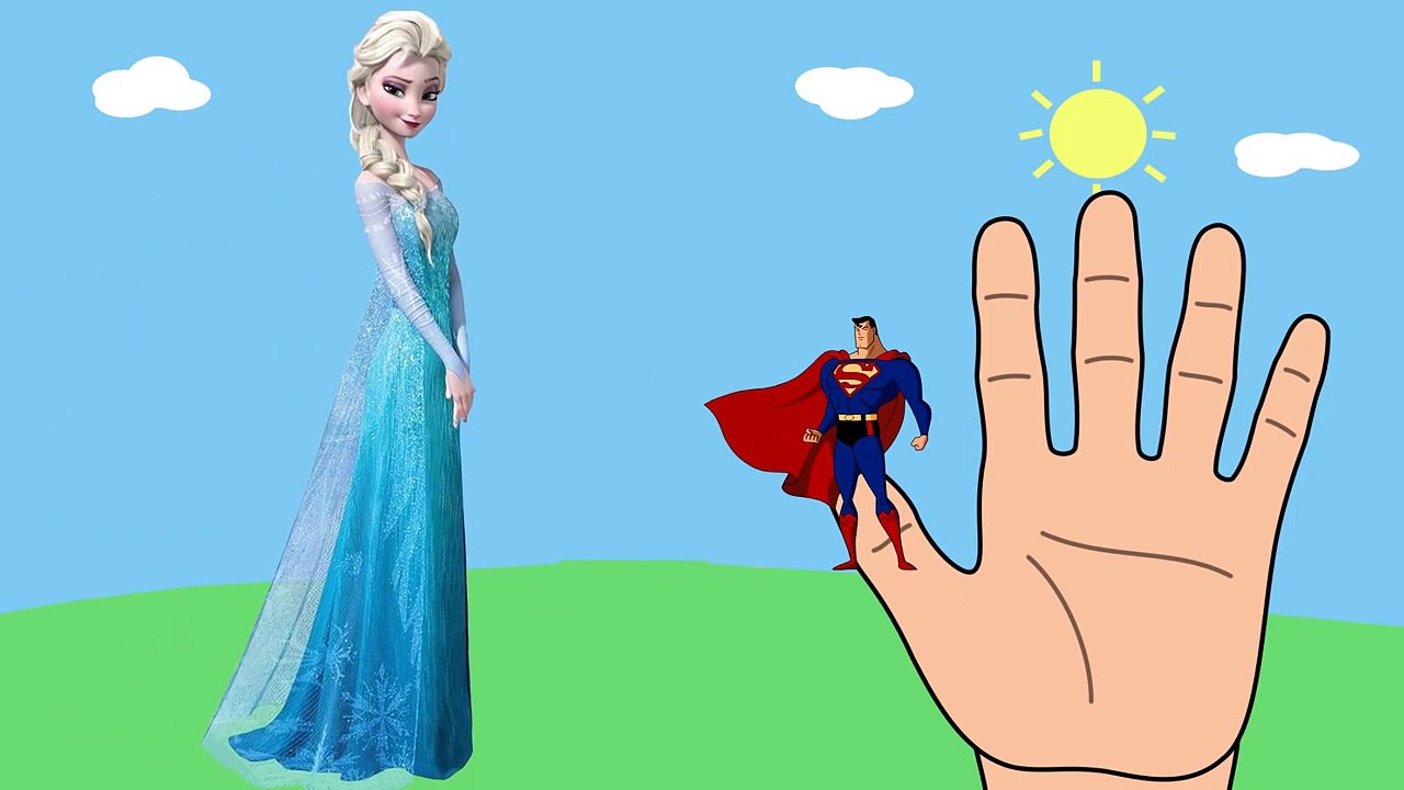 Superheroes Finger Family, Frozen Elsa, Superman, Batman, Spiderman, Hulk, #Part 3