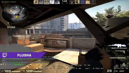 CS:GO - Flusha tries a wallbang ...