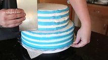 I have seriously ALWAYS wondered how they make striped cakes... this video is mesmerizing!