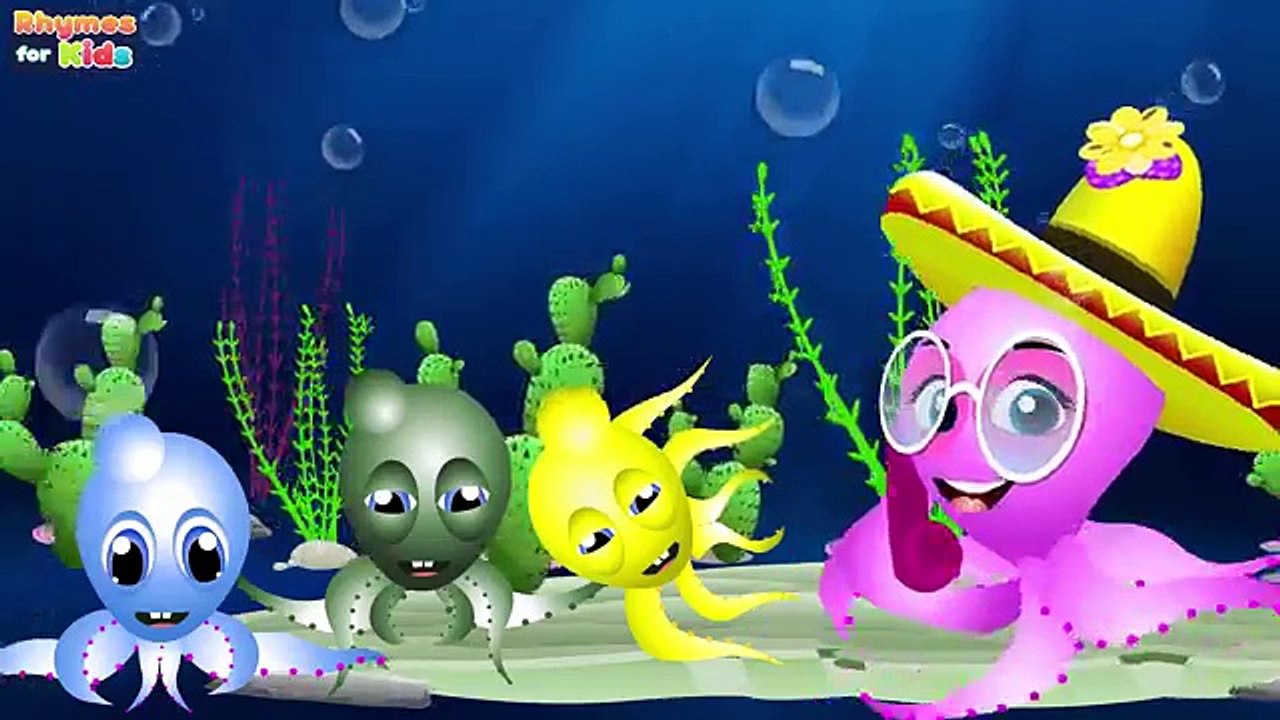 Five Little Octopus Jumping | Nursery Rhymes for Kids