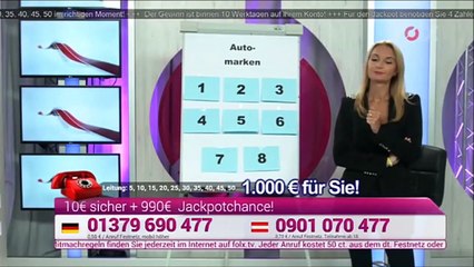 Folx Quiz: Automarken-Suche mit wenigen Anrufern (12.07.2016)