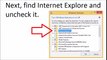 How to Uninstall Internet Explorer 11 From Windows 10