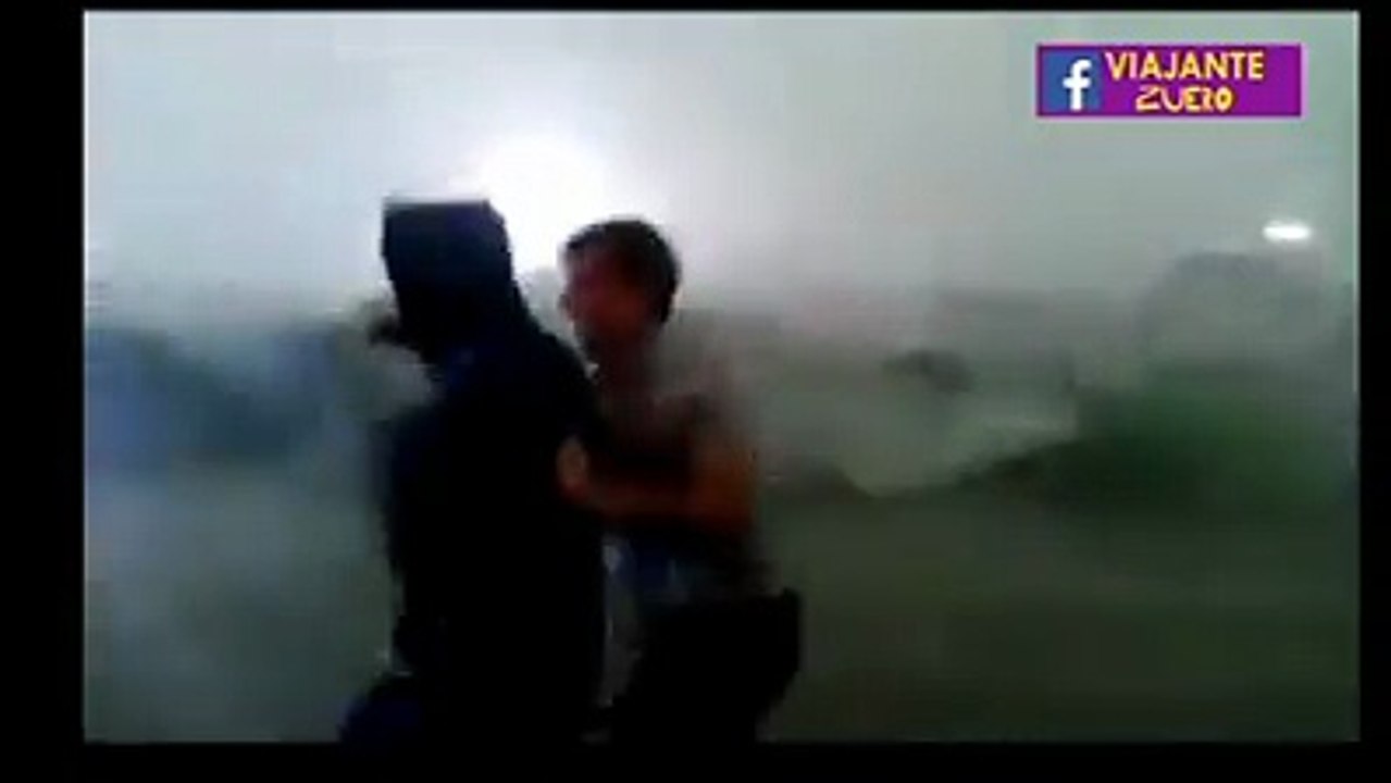 temporal provoca caos no acampamento