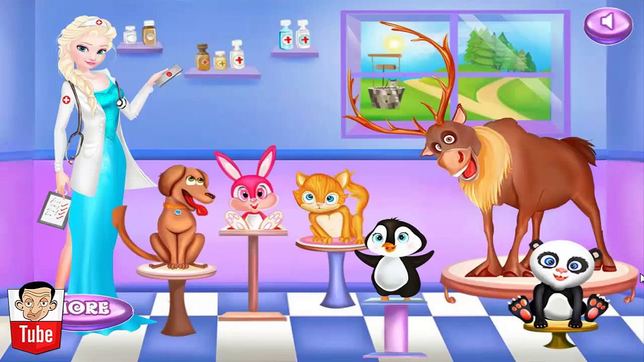 ᴴᴰ ღ Disney Princess Elsa Animal Doctor Game ღ - Frozen Games For Kids - Baby Games (ST)