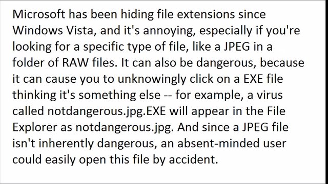 How to Always show file extensions in File Explorer Windows 10