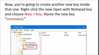 How to Add “Open with Notepad”  for All Files