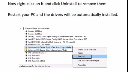 Fix USB Device Not Recognized. Device Descriptor Request Failed