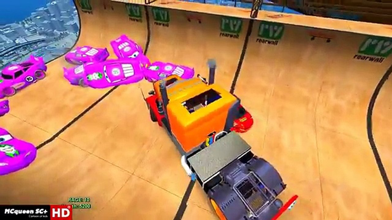 REAL LIFE + Hulk + Joker VS Spiderman Saves Lightning McQueen Color Cars for Kids - P4