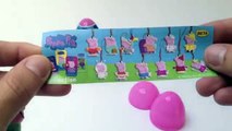 5 Peppa Pig Surprise Eggs Unwrapping - Candy Surprise Egg