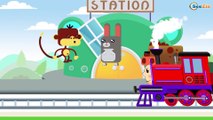 Caricaturas de Trenes - Aprende los Animales y Frutas - Dibujos Animados Educativos Para Niños