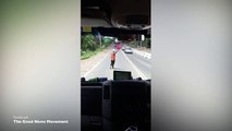 Traffic Controller Dances On The Job