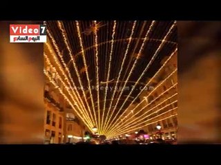 لندن تحتفل بالكريسماس باستعراضات ضوئية مبهرة