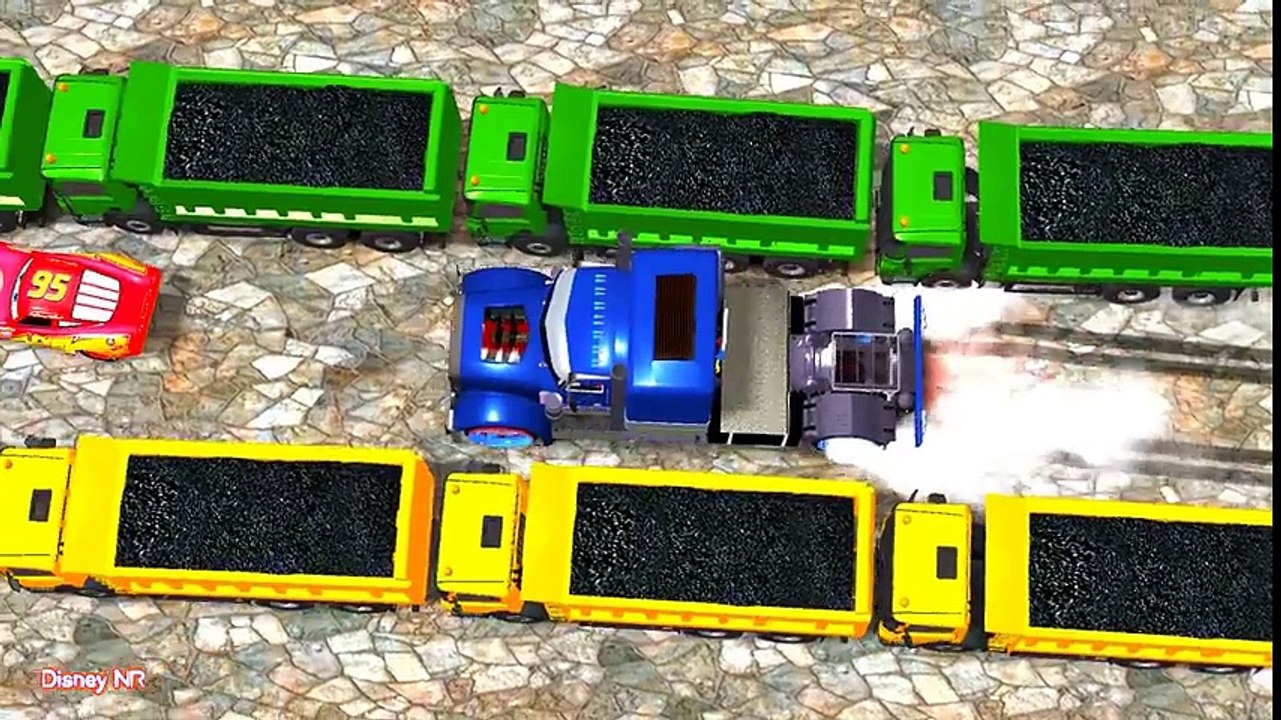 Spiderman Saves Lightning Mcqueen Color Cars from Joker - Cartoon Fun Videos and More Nursery Rhymes