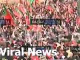 View Of PTI Swabi Jalsa Gah During Imran Khan Speech