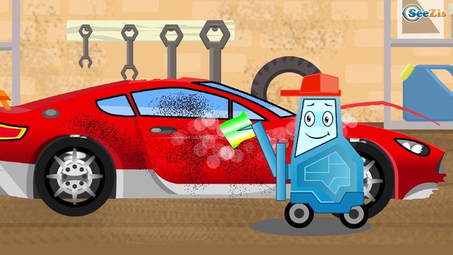 СБОРНИК: Мультфильмы про МАШИНКИ - Пожарная машинка тушит пожар - Развивающие видео для детей