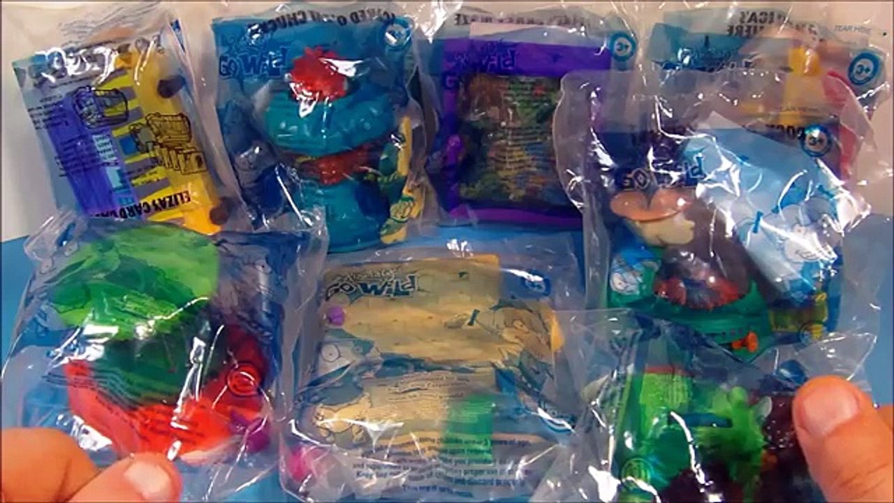 2003 THE RUGRATS GO WILD SET OF 8 BURGER KING KID S MEAL MOVIE TOY S VIDEO REVIEW