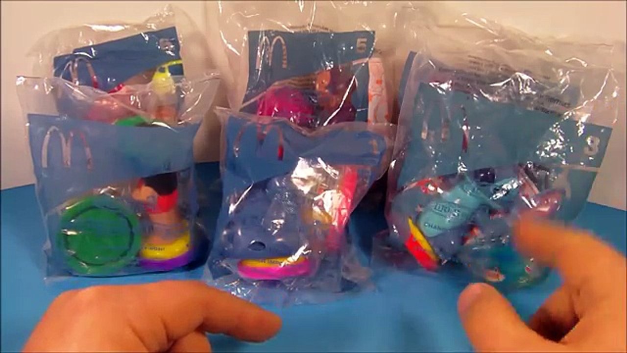 2004 DISNEY S LILO and STITCH PLAY-DOH SET OF 6 McDONALD S HAPPY MEAL TOY S VIDEO REVIEW