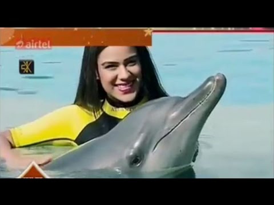 Nia Sharma Very Cute Scene  With dolphins in 'Dubai Visit' Full Masti With Dolphins