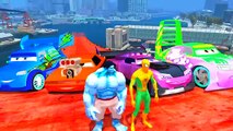 Disney cars DJ Wingo Boost Snot Rod Yellow Spiderman & Blue Hulk Children s Songs