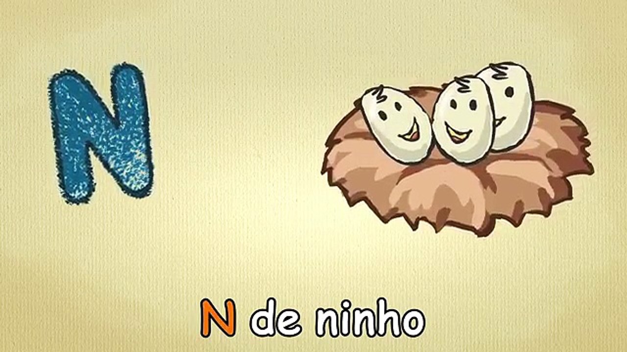 A Música do alfabeto - ABC em portugues - N-Canção - alfabeto canções infantis