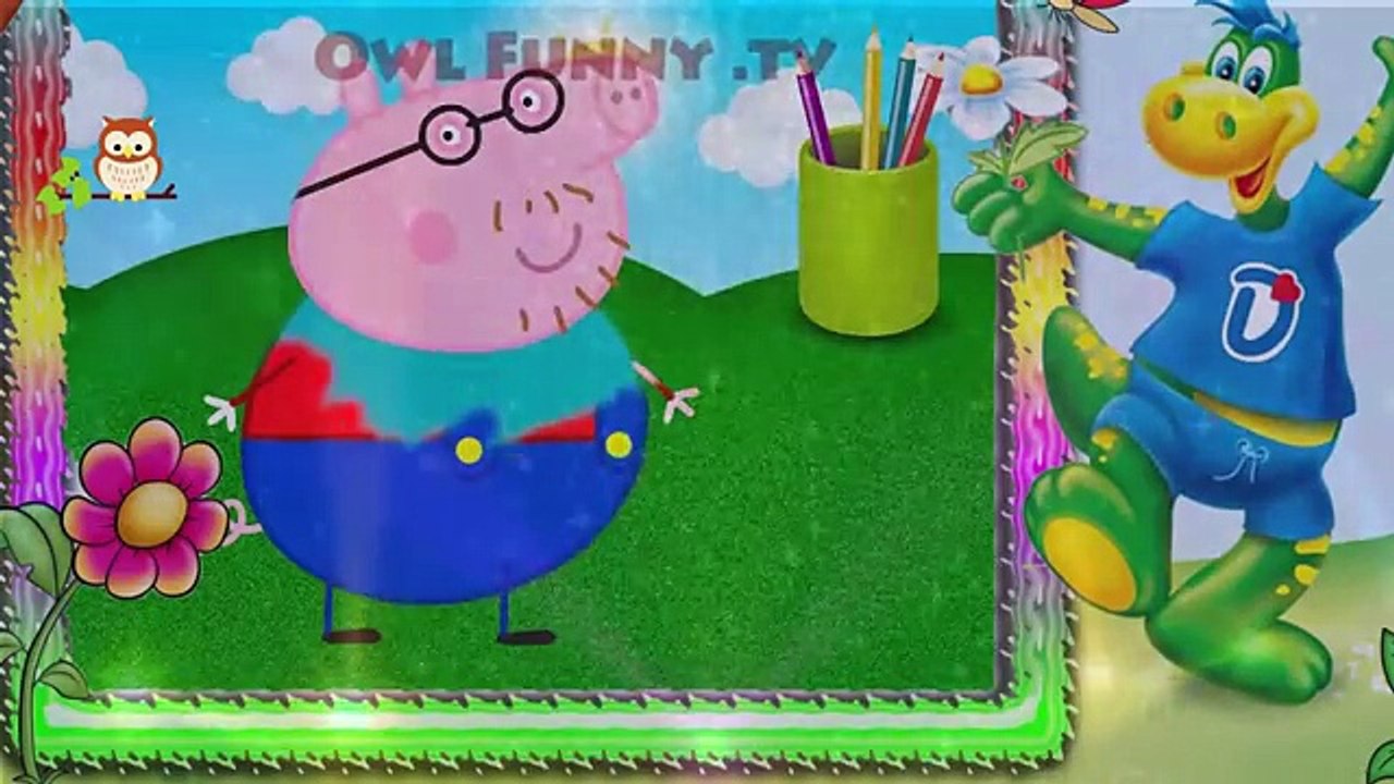 Mario Peppa Pig Daddy Fingers Painting / Family Finger Song Nursery Rhymes Lyrics