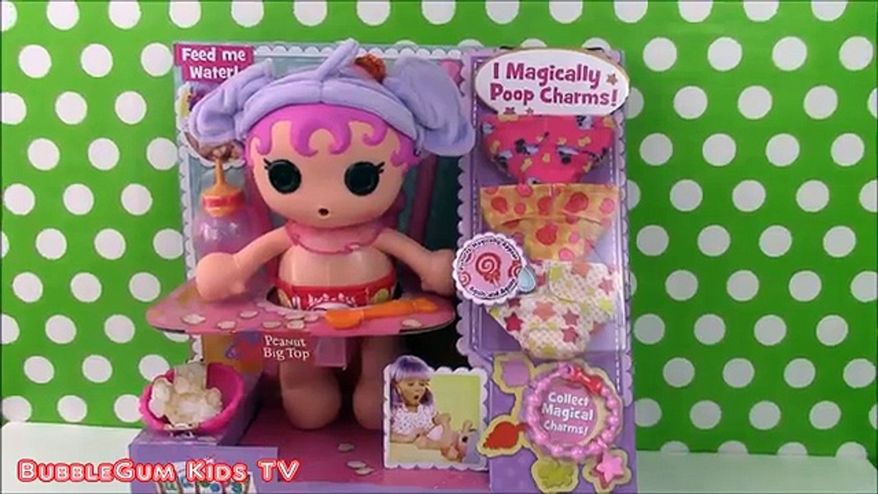 Lalaloopsy Babies Diaper Surprise Peanut Big Top! She Magically Poops Charms !