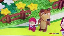 MASHA AND THE BEAR - BEARS HOUSE FROM PLAYBIG BLOXX WITH KITCHEN BEDROOM GARDEN & STOP MOTION
