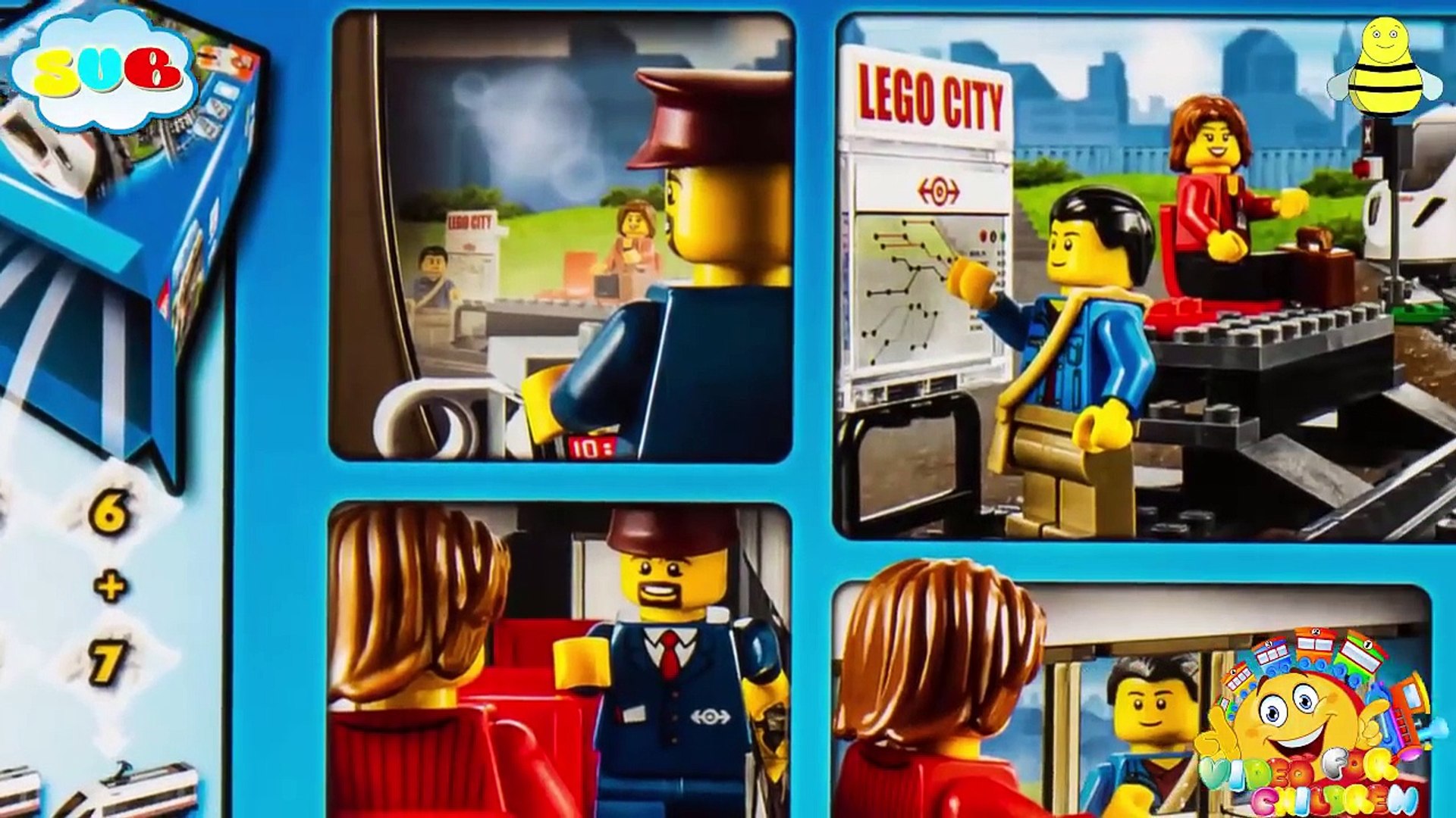 Lego City 60051 High Speed Custom Double Decker Passenger Train Car Speed  Build - video Dailymotion