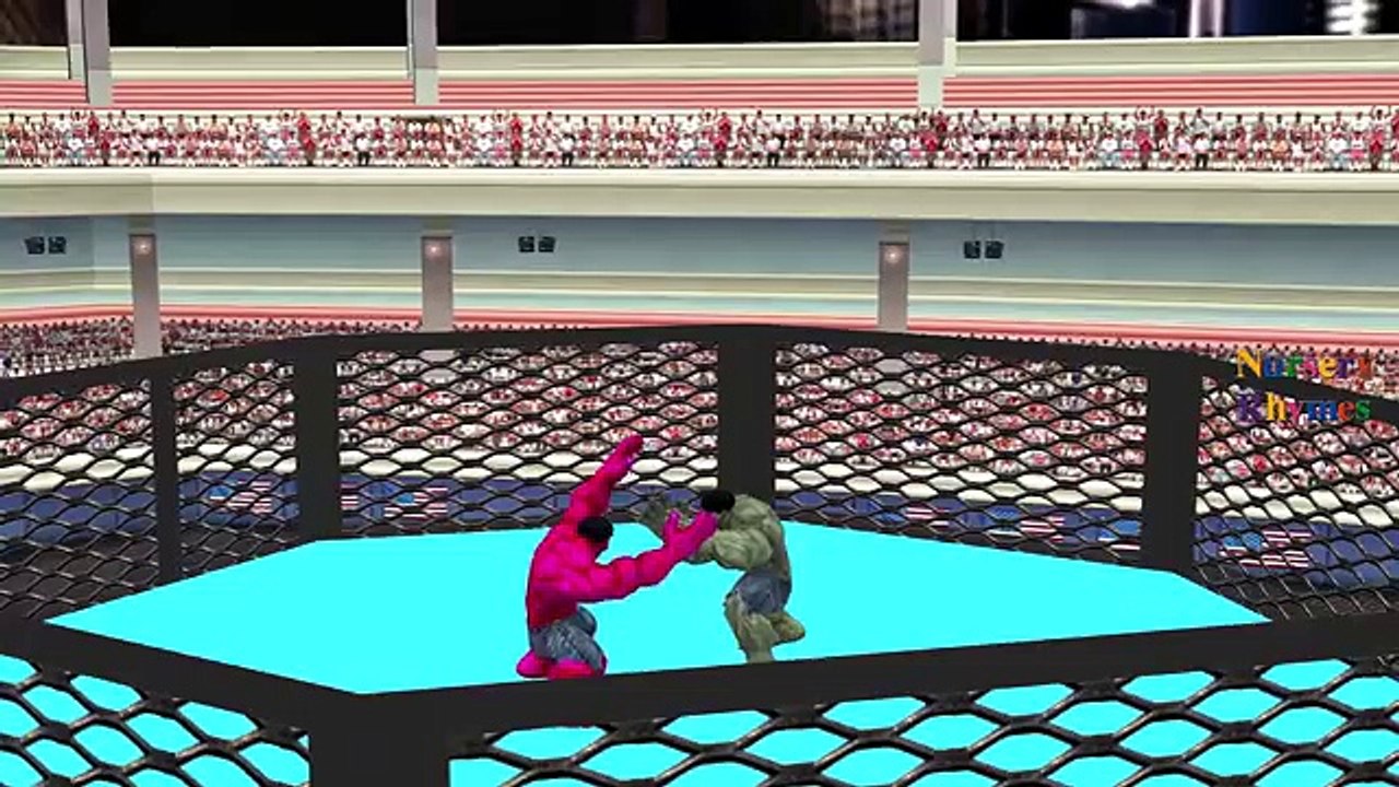 Finger Family Rhymes By Hulk Vs Red Hulk Cartoons | Epic Rap Battle Finger Family Nursery Rhymes