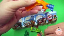 Kinder Surprise Eggs Santa Train LARGE Christmas Egg Candy Toys Unboxing Opening