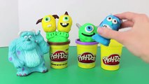 Play Doh Kinder Surprise Eggs Monsters University Mike Wazowski Nestle Magic Ball Sulley Kinder EGG
