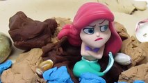 New Disney Princess Moana!! Play-Doh Surprise Egg Tutorial with Ariel! Learn HOW-TO Make Moana!