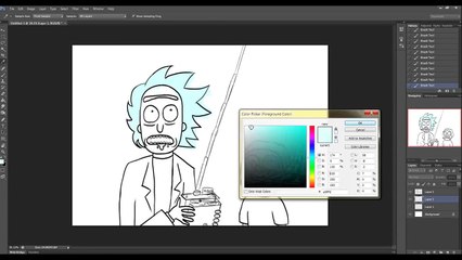 Another Rick and Morty Speed Painting | Llama Arts