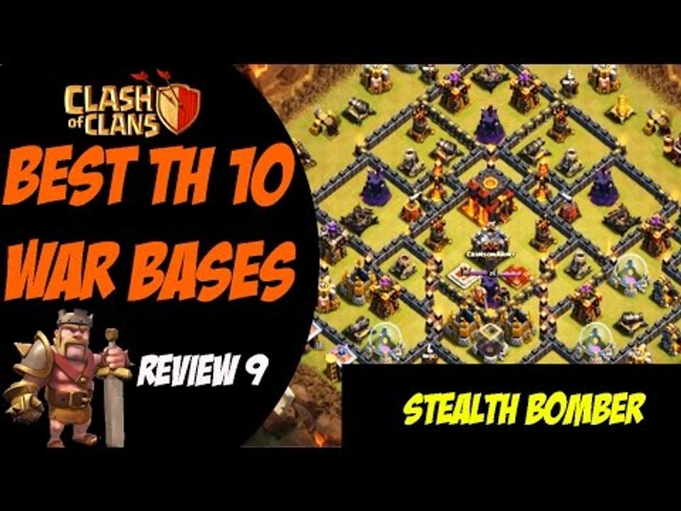 Unusual Trap Placements "Stealth Bomber" | Best TH10 War Base Design #9 | Clash of Clans